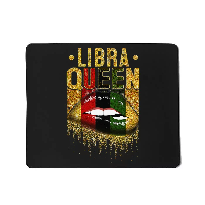 Wo Libra Queen Birthday African Black Mousepad