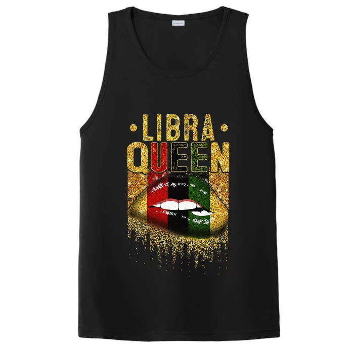 Wo Libra Queen Birthday African Black Performance Tank