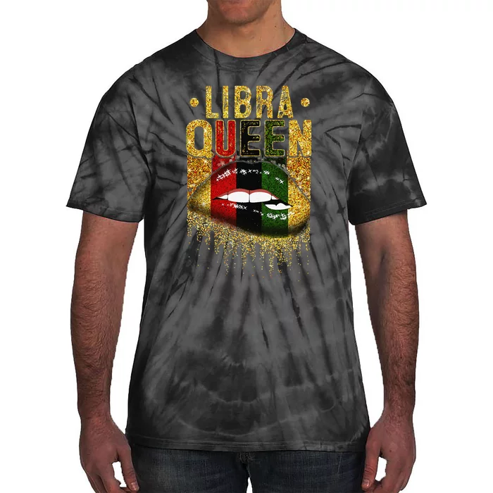 Wo Libra Queen Birthday African Black Tie-Dye T-Shirt