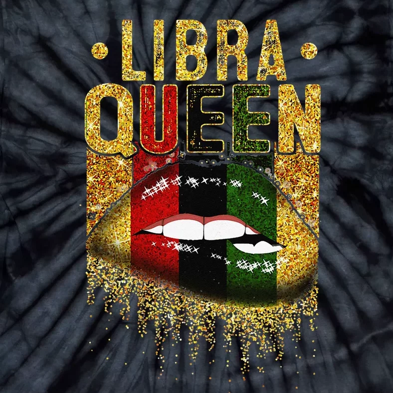 Wo Libra Queen Birthday African Black Tie-Dye T-Shirt