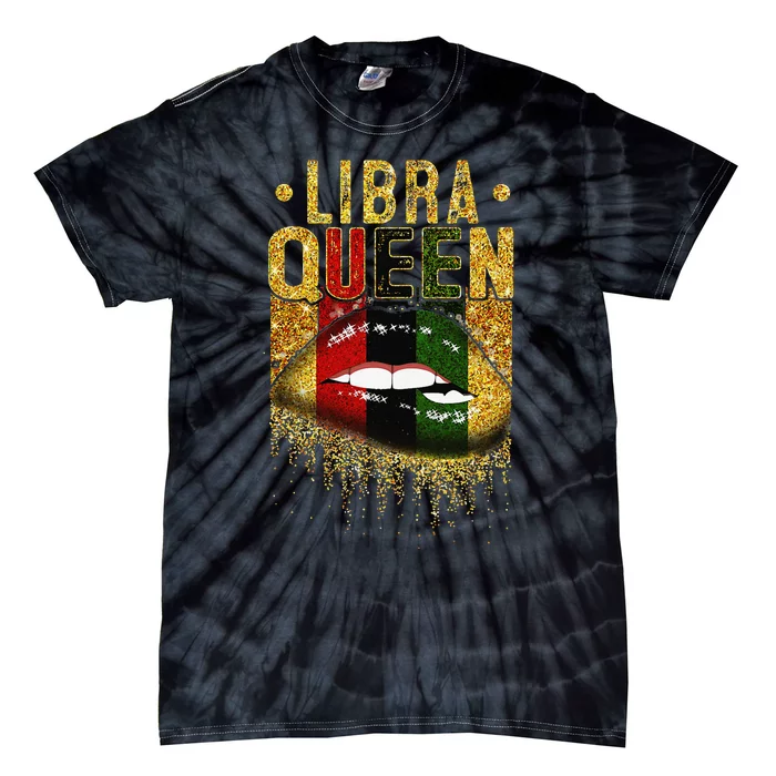 Wo Libra Queen Birthday African Black Tie-Dye T-Shirt