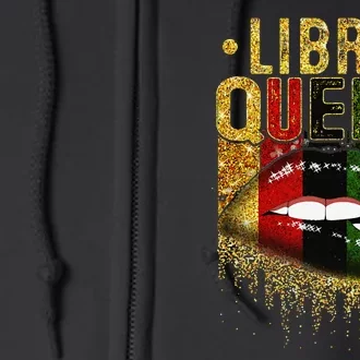 Wo Libra Queen Birthday African Black Full Zip Hoodie