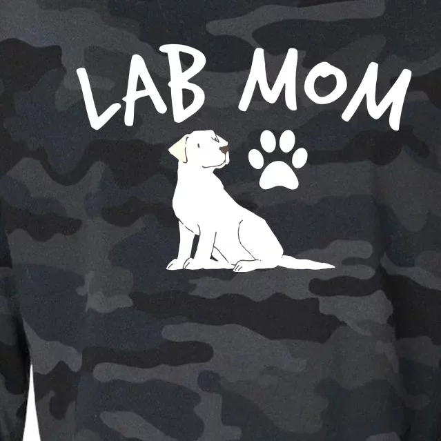 Womens Labrador Retriever Lab Mom Dog Puppy Pet Lover Gift Cropped Pullover Crew