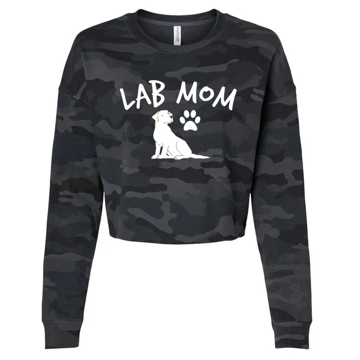 Womens Labrador Retriever Lab Mom Dog Puppy Pet Lover Gift Cropped Pullover Crew