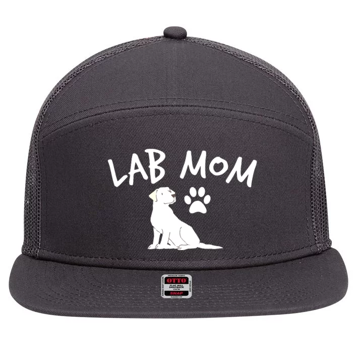 Womens Labrador Retriever Lab Mom Dog Puppy Pet Lover Gift 7 Panel Mesh Trucker Snapback Hat