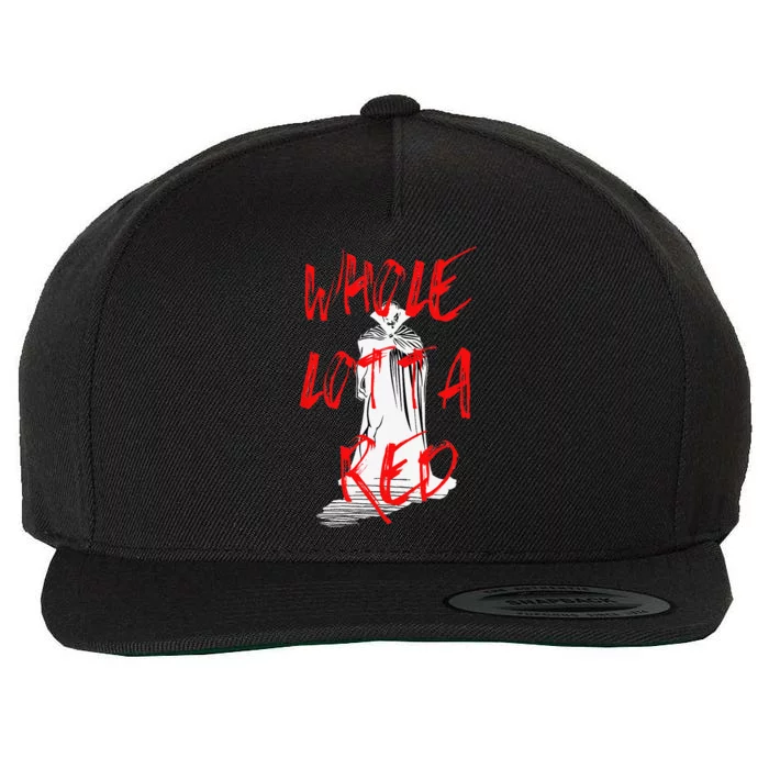 Whole Lotta Red Hip Hop Rap Trap Music Halloween Vampire Wool Snapback Cap