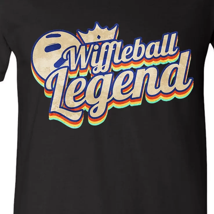 Wiffleball Legend Retro V-Neck T-Shirt