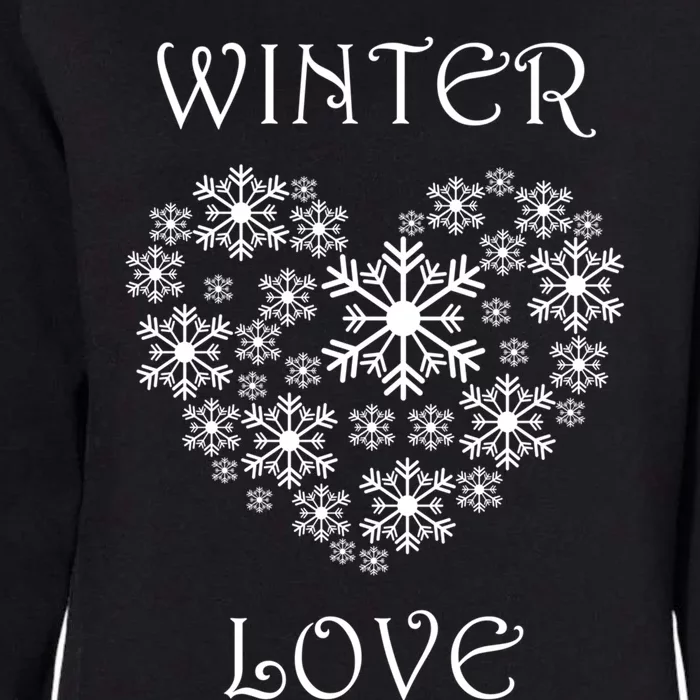 Winter Love Snowflake Hiking Winter Days Nature Cute Gift Womens California Wash Sweatshirt