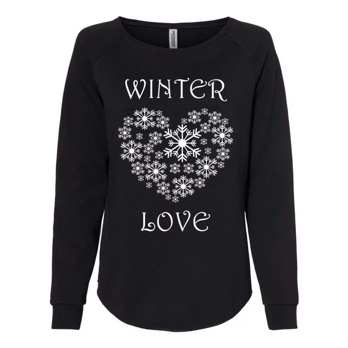 Winter Love Snowflake Hiking Winter Days Nature Cute Gift Womens California Wash Sweatshirt