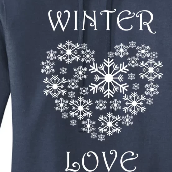 Winter Love Snowflake Hiking Winter Days Nature Cute Gift Women's Pullover Hoodie