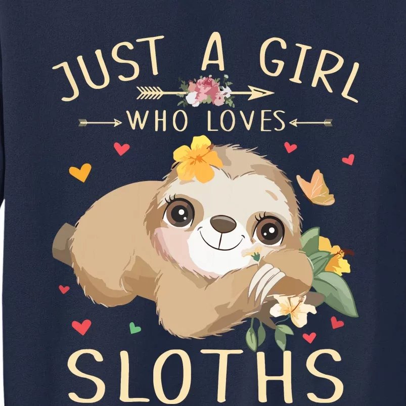 Who Loves Sloths Tall Sweatshirt