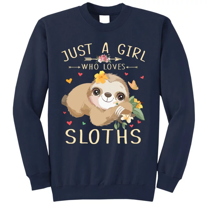 Who Loves Sloths Tall Sweatshirt