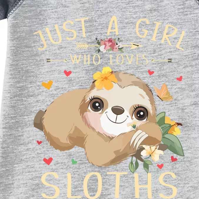 Who Loves Sloths Infant Baby Jersey Bodysuit