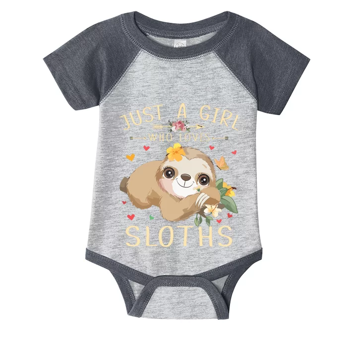 Who Loves Sloths Infant Baby Jersey Bodysuit