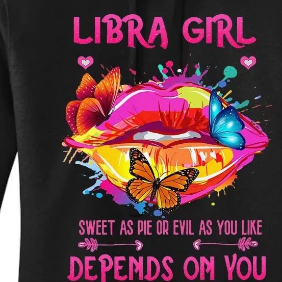 Wo Libra September October Queen Birthday Zodiac Wo Women's Pullover Hoodie