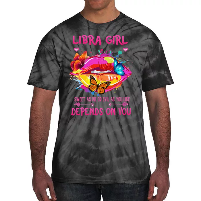 Wo Libra September October Queen Birthday Zodiac Wo Tie-Dye T-Shirt