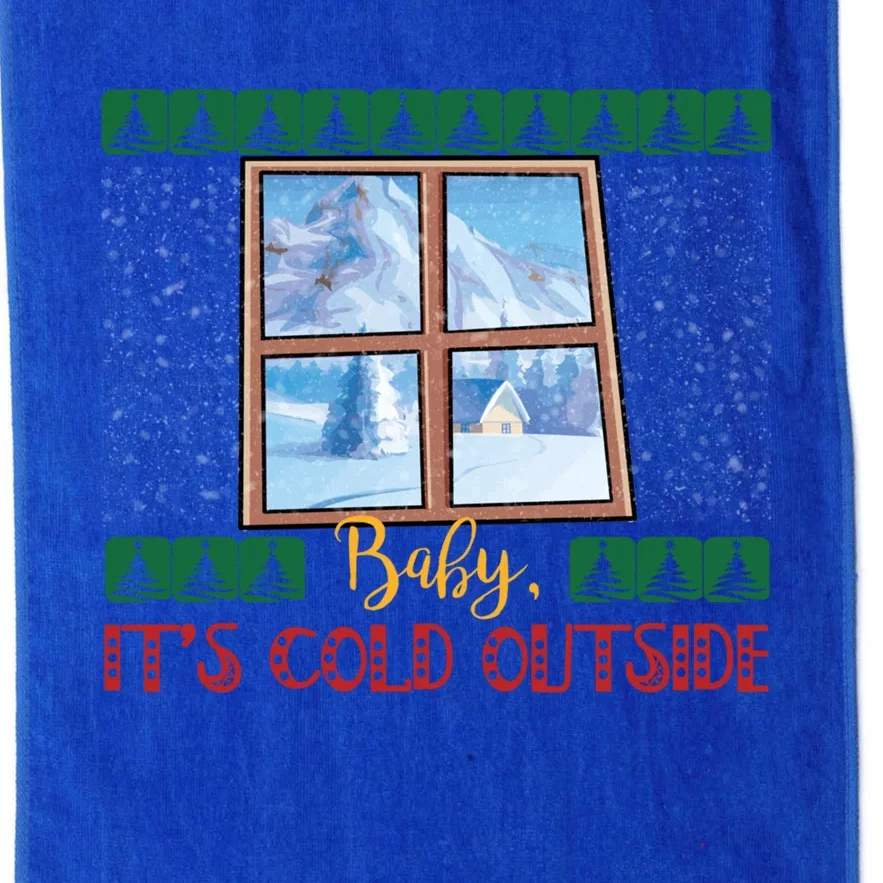 Winter Landscape Snow Christmas ItS Cold Outside Meaningful Gift Platinum Collection Golf Towel