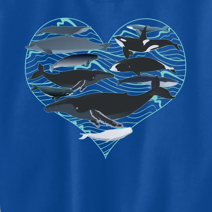 Whale Lover Save The Whales Kids Sweatshirt