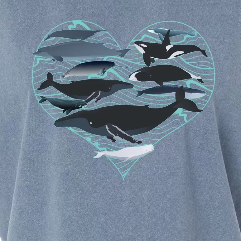 Whale Lover Save The Whales Garment-Dyed Women's Muscle Tee