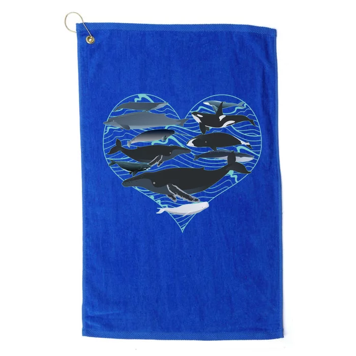 Whale Lover Save The Whales Platinum Collection Golf Towel