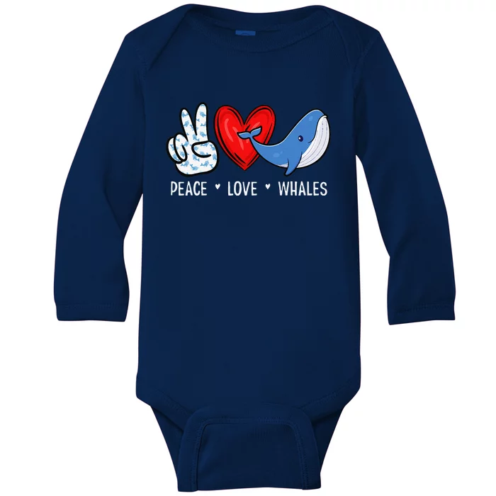 Whale Lover S, Funny Whale , Whale Gifts, Whale Baby Long Sleeve Bodysuit