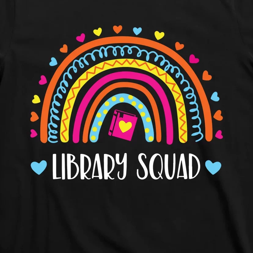 Womens Library Squad Librarian Bookworm Book Lover VNeck T-Shirt