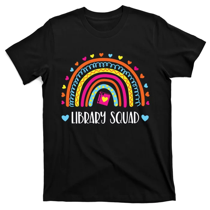 Womens Library Squad Librarian Bookworm Book Lover VNeck T-Shirt