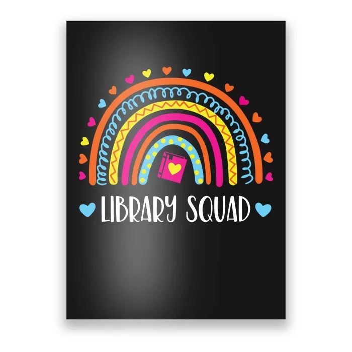 Womens Library Squad Librarian Bookworm Book Lover VNeck Poster