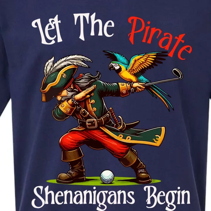 Wo Let The Pirate Shenanigans Begin Golf Pirate Halloween. Sueded Cloud Jersey T-Shirt