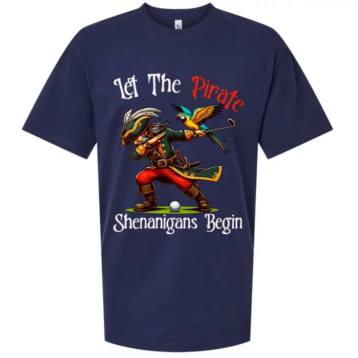 Wo Let The Pirate Shenanigans Begin Golf Pirate Halloween. Sueded Cloud Jersey T-Shirt