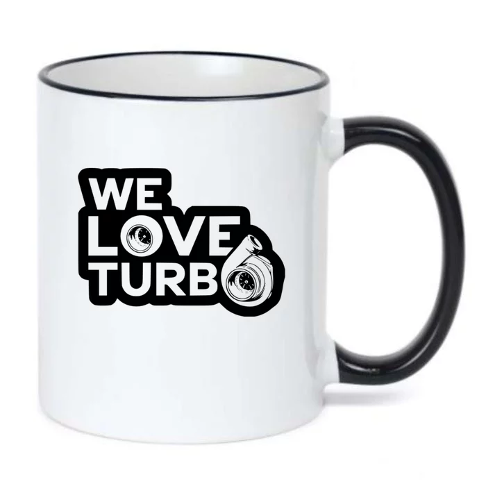 We Love Turbo Car Lover Black Color Changing Mug