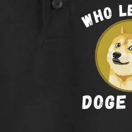 Who Let The Doge Out Doge To The Moon Doge Meme Funny Doge Crypto Dogecoin Dry Zone Grid Performance Polo