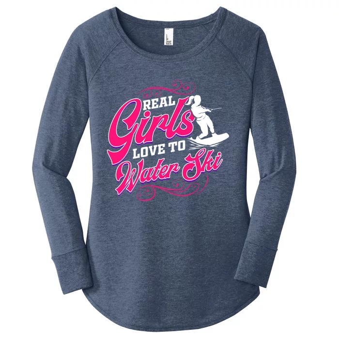 Waterski Love To Water Ski Waterskiing Meaningful Gift Women's Perfect Tri Tunic Long Sleeve Shirt