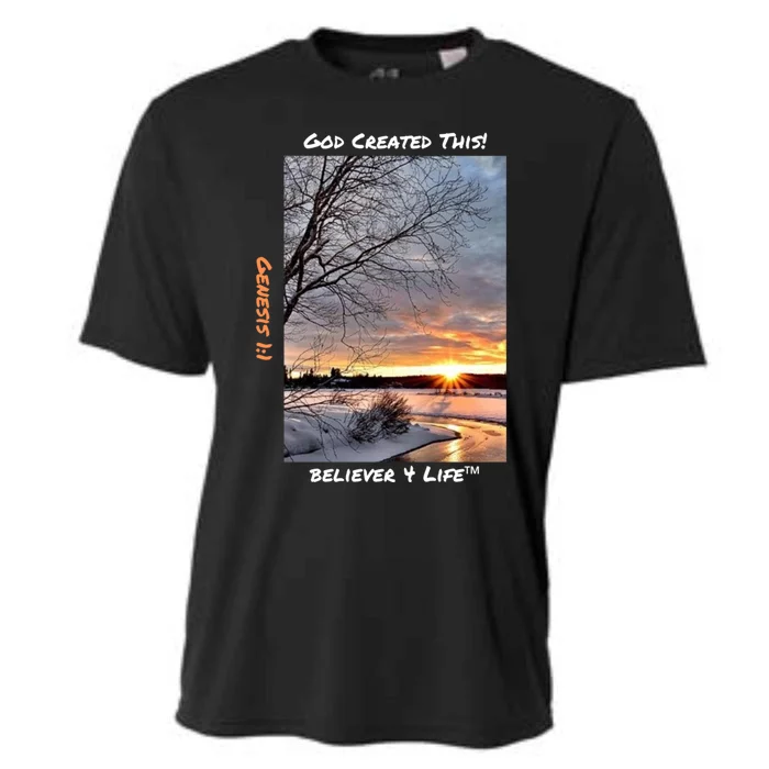 Winter Landscape Tgift Cool Gift Cooling Performance Crew T-Shirt