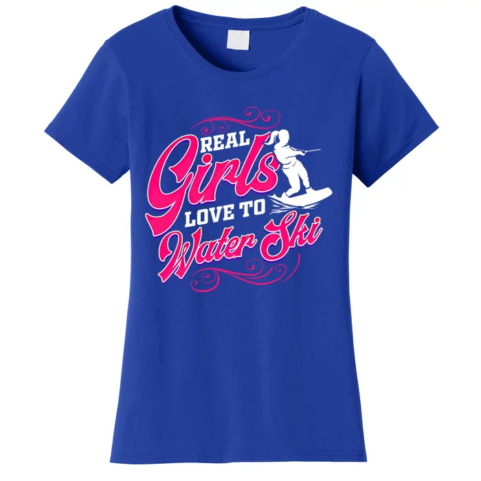 Waterski Love To Water Ski Waterskiing Gift Women's T-Shirt