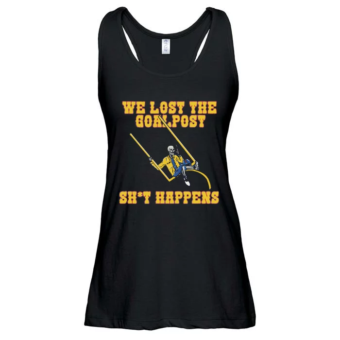 We Lost The Goalpost Shit Happens Ladies Essential Flowy Tank