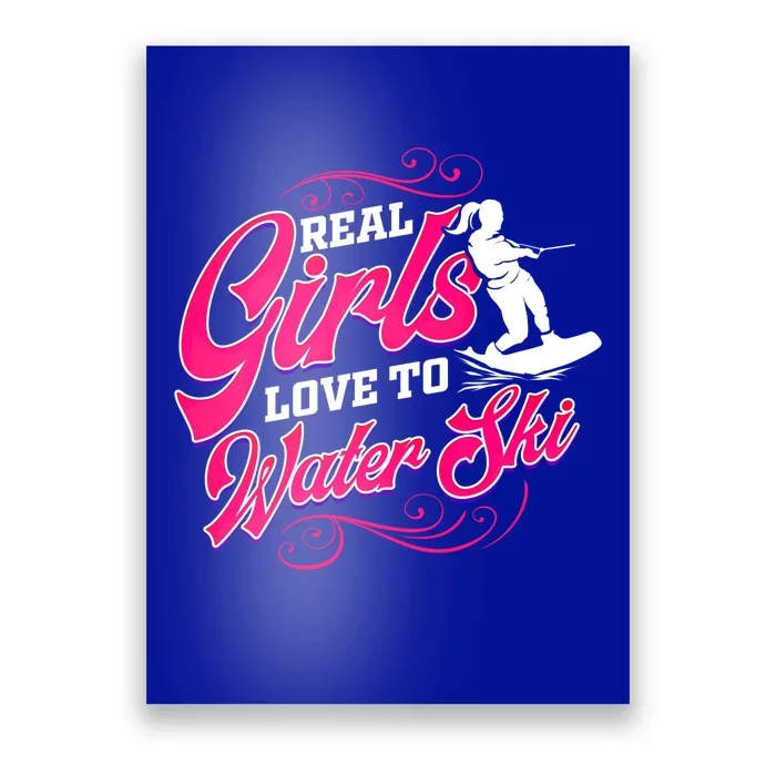 Waterski Love To Water Ski Waterskiing Gift Poster