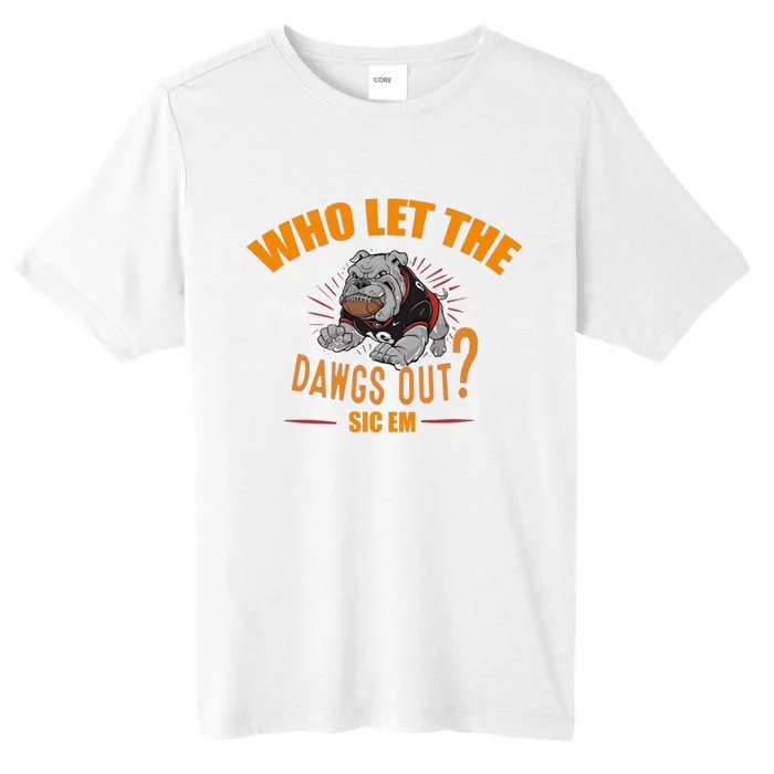 Who Let The Out Sicc Em Design Georgia Football ChromaSoft Performance T-Shirt