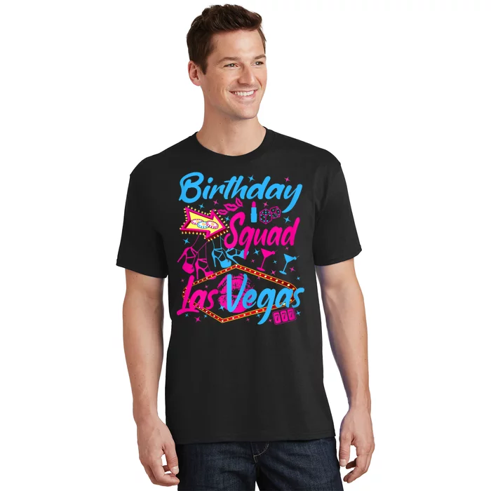Womens Las Vegas Birthday Squad Party In Vegas Birthday T-Shirt