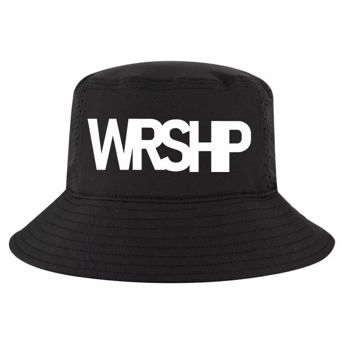 WRSHP Logo Worship Christian Cool Comfort Performance Bucket Hat