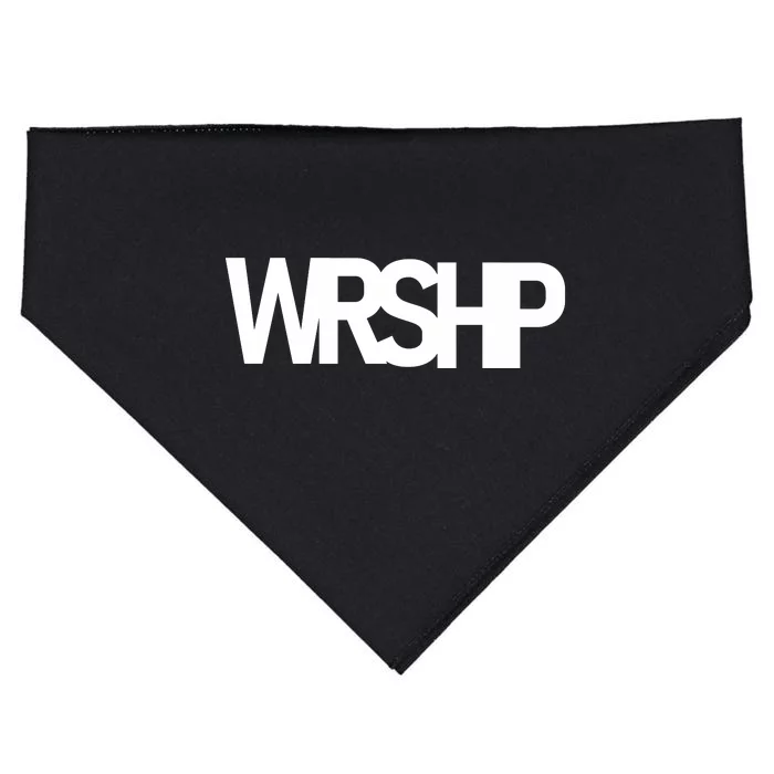 WRSHP Logo Worship Christian USA-Made Doggie Bandana