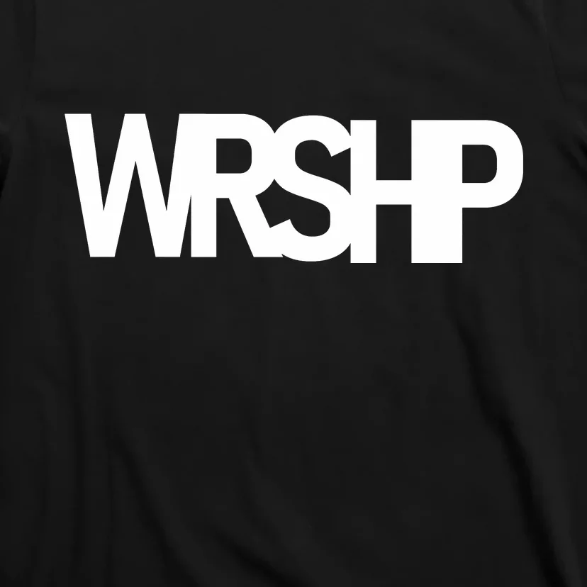 WRSHP Logo Worship Christian T-Shirt