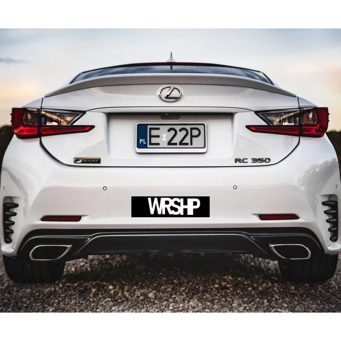 WRSHP Logo Worship Christian Bumper Sticker