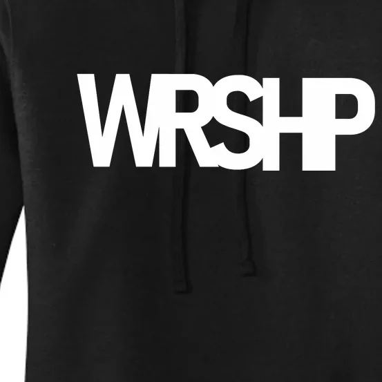 WRSHP Logo Worship Christian Women's Pullover Hoodie