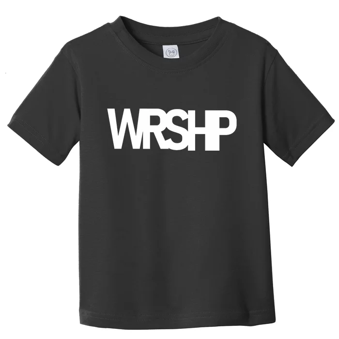 WRSHP Logo Worship Christian Toddler T-Shirt