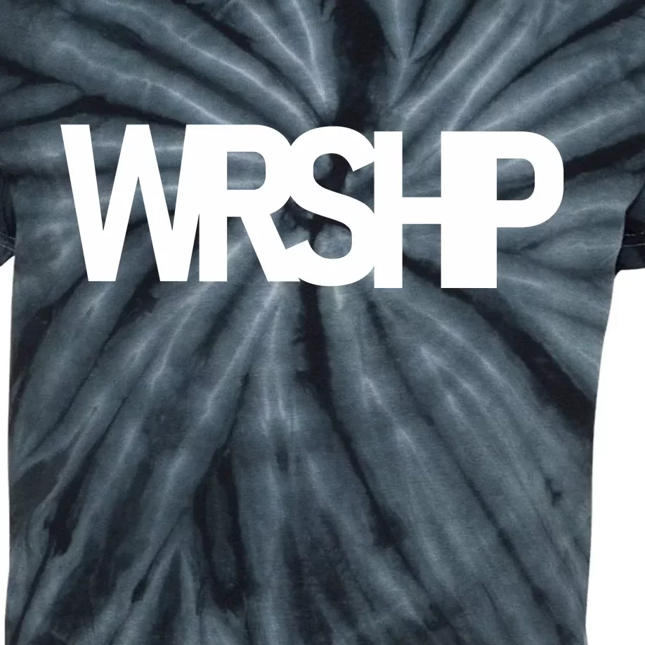 WRSHP Logo Worship Christian Kids Tie-Dye T-Shirt