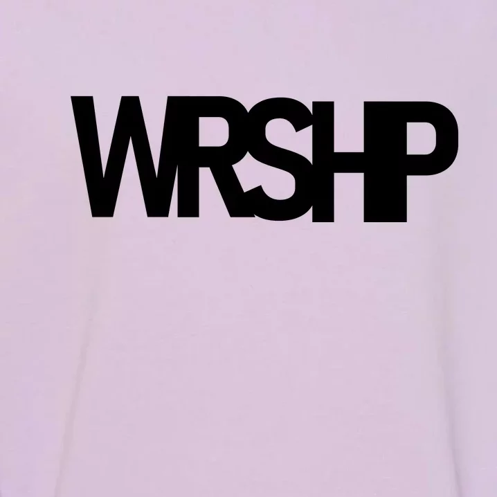 WRSHP Logo Worship Christian Garment-Dyed Sweatshirt