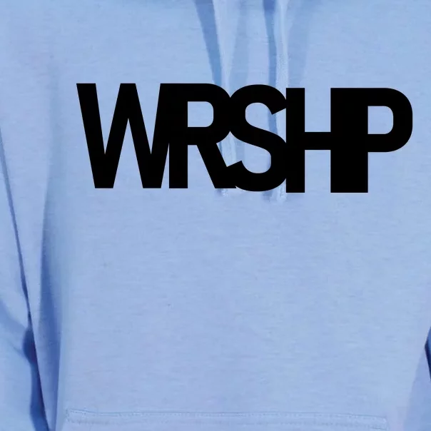 WRSHP Logo Worship Christian Unisex Surf Hoodie