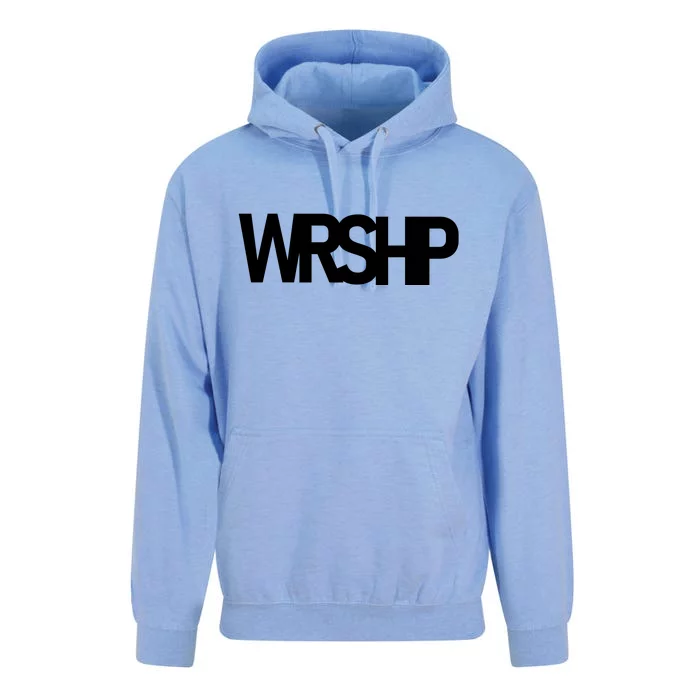 WRSHP Logo Worship Christian Unisex Surf Hoodie