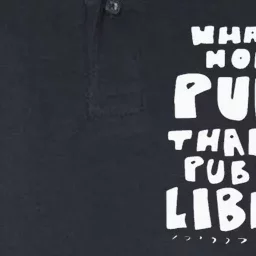 What’sMorePunkThanThePublicLibrary Librarian Softstyle Adult Sport Polo